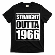 60th Birthday Straight Outta 1966 T-Shirt - Black