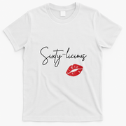 60th Birthday, Sixty-licious 60 Years Old Funny T-Shirt - White