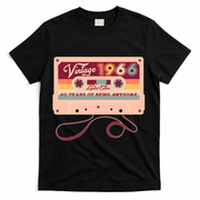 60th Birthday Vintage 1966 Limited Edition Cassette Tape T-Shirt - Black