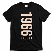 60th Birthday Vintage Legend 1966 T-Shirt - Black
