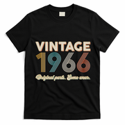 60th Birthday Vintage 1966 Original Parts Some Wear  T-Shirt - Black