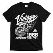 60th Birthday Vintage Age To Perfection EST 1966 Superior Quality T-Shirt - Black