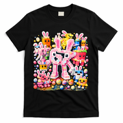 6-7 Easter Bunny Brainrot Funny 67 Meme T-Shirt - Black