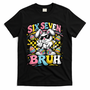 6-7 Funny Easter Bunny 67 Meme Six Seven Bruh Rabbit T-Shirt - Black