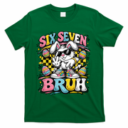 6-7 Funny Easter Bunny 67 Meme Six Seven Bruh Rabbit T-Shirt - Green