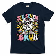 6-7 Funny Easter Bunny 67 Meme Six Seven Bruh Rabbit T-Shirt - Navy