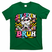 6-7 Meme Funny 67 Easter Bunny T-Shirt - Green