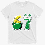 67 St Patrick’s Day Six Seven Meme Pot Of Gold T-Shirt - White