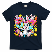 67 Six Seven Meme 6-7 Cute Rabbit Bunny Easter T-Shirt - Navy