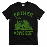 Father Mows Best Retro Vintage Funny Dad T-Shirt