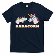 Dadacorn Daddy Unicorn 2 Children Father's Day Dad T-Shirt