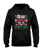Dear Santa Naughty Ones Christmas Xmas Gifts Men Women Kid T-Shirt