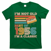 70th 1956 Birthday Retro I'm Not Old I'm A Classic Best Of Cassette Tape  T-Shirt - Irish Green