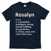 ROSALYN Definition Personalized Name Funny Christmas Gift T-Shirt