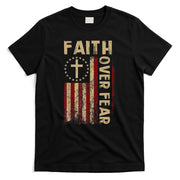 Faith Over Fear Patriotic Christian T-Shirt