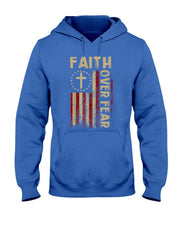 Faith Over Fear Patriotic Christian T-Shirt