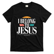 I Belong To Jesus Cross Minimalist Christian T-Shirt