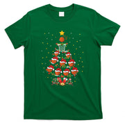 Basketball Sports Lover Xmas Gift Basketball Christmas Tree T-Shirt