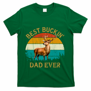 Vintage Retro Style Whitetailed Deer Best Buckin Dad Ever Great Gift T-Shirt
