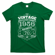 70th Birthday 1956 Vintage Quality Without Compromise  T-Shirt - Green