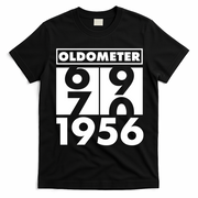 70th Birthday Oldometer 1956 T-Shirt - Black