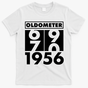 70th Birthday Oldometer 1956 T-Shirt - White