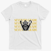 7th Seventh Grade Funny Raccoon Back To School T-Shirt - White