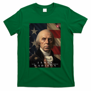 James Madison 4th President Of The United States Portrait T-Shirt