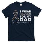 I Wear Black For My Dad Melanoma Awareness Warrior T-Shirt