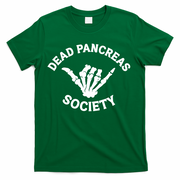 Type 1 Diabetes Awareness Dead Pancreas Society Skeleton Hand Halloween T-Shirt