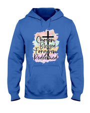 Chosen Blessed Forgiven Redeemed Christian Cross Jesus Cute T-Shirt