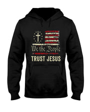 We The People Trust Jesus USA Flag Christian Patriotic T-Shirt