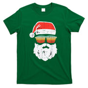 Santa Face Retro Sunglasses Christmas Xmas Men Women Kids T-Shirt