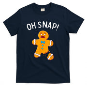 Gingerbread Man Oh Snap Christmas Funny Cookie Baking Gift Short Sleeve T-Shirt