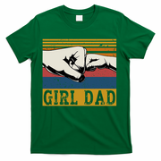 Girl Dad Father Of Girl Fathers Day Vintage T-Shirt