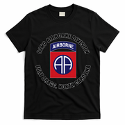 82nd Airborne Division Fort Bragg Military T-Shirt - Black