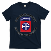 82nd Airborne Division Fort Bragg Military T-Shirt - Navy Blue