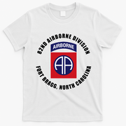 82nd Airborne Division Fort Bragg Military T-Shirt - White