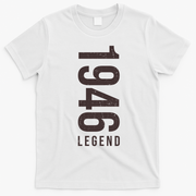 80th Birthday Vintage Legend 1946 T-Shirt - White