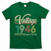 80th Birthday Vintage 1946 Original Parts Birthday T-Shirt - Irish Green
