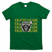 8th Eighth Grade Funny Raccoon Back To School T-Shirt - Irish Green