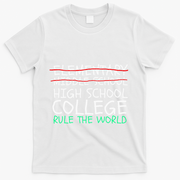 8th Grade Graduation Hilarious Middle School Memories T-Shirt - White