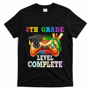 8Th Grade Level Complete Last Day Of School Graduation T-Shirt - Black
