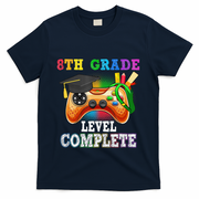 8Th Grade Level Complete Last Day Of School Graduation T-Shirt - Navy