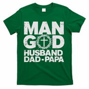 Man Of God Husband Dad Papa Grandpa Dad Father's Day T-Shirt