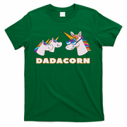 Dadacorn Daddy Unicorn 2 Children Father's Day Dad T-Shirt