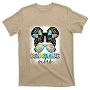 8th Grade Vibes Messy Hair Bun Back To School First Day T-Shirt