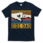 Girl Dad Father Of Girl Fathers Day Vintage T-Shirt