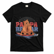 Surfing Bear Family Dad Cute Animal Daddy Papa Bear Gift T-Shirt