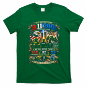 911 25th Anniversary Memorial Firefighter September 11th T-Shirt - Irish Green